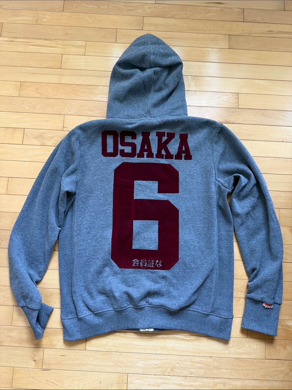 Superdry Osaka 6 Zip Hoodie Men's Gray